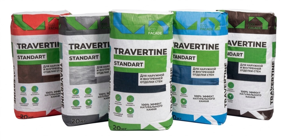 TRAVERTINE Standart — фото упаковки, каталог Decotrade